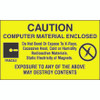 3 x 5" - "Computer Material Enclosed" Labels (Roll of 500)