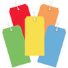 4 3/4 x 2 3/8" Assorted Color 13 Pt. Shipping Tags - Pre-Strung (Case of 1000)