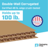 12"L x 12"W x 12"H Heavy Duty Double Wall Corrugated Box, 15-Pack