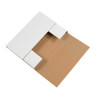 11 3/4 x 10 1/2 x 2 1/4" White Easy-Fold Mailers (Bundle of 50)