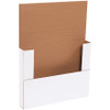 14 1/4 x 11 1/4 x 2" White Easy-Fold Mailers (Bundle of 50)
