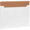 30 x 22 1/2 x 1" White Jumbo Fold-Over Mailers (Bundle of 20)