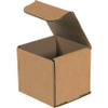 4 x 4 x 4" Kraft Corrugated Mailers (Bundle of 50)