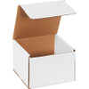 7 x 7 x 5" White Corrugated Mailers (Bundle of 50)