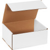 9 x 7 x 4" White Corrugated Mailers (Bundle of 50)