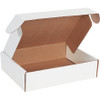 12 1/8 x 9 1/4 x 3" White Deluxe Literature Mailers (Bundle of 50)