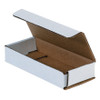 6 x 2 1/2 x 1" White Corrugated Mailers (Bundle of 50)