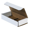 6 1/2 x 3 1/4 x 1 1/4" White Corrugated Mailers (Bundle of 50)