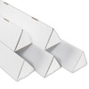 3 x 18 1/4" White Triangle Mailing Tubes (Bundle of 50)