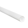 1 1/2 x 18" White Tubes with Caps (Case of 50)