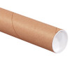 2 1/2 x 20" Kraft Tubes with Caps (Case of 34)