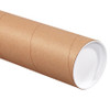 4 x 72" Kraft Heavy-Duty Tubes with Caps (Case of 12)