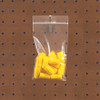 6 x 8" - 4 Mil Reclosable Poly Bags w/ Hang Hole (Case of 1000)