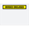 7 1/2 x 5 1/2" Yellow "Invoice Enclosed" Envelopes (Case of 1000)
