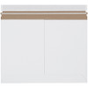 12 1/4 x 9 3/4" White Side Loading Stayflats Lite Mailers (Case of 100)