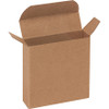 3 x 7/8 x 3" Kraft Reverse Tuck Folding Cartons (Case of 1000)