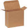 5 1/4 x 2 1/4 x 5 1/4" Kraft Reverse Tuck Folding Cartons (Case of 250)