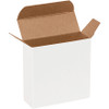 3 1/2 x 1 1/4 x 3 1/2" White Reverse Tuck Folding Cartons (Case of 1000)