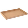 24 x 15 x 1 3/4" Kraft Corrugated Trays (Bundle of 50)