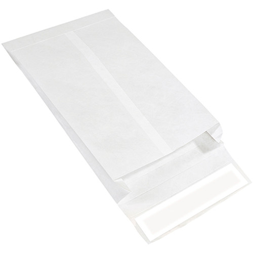 9 x 12 x 2" White Expandable Tyvek Envelopes (Case of 100)