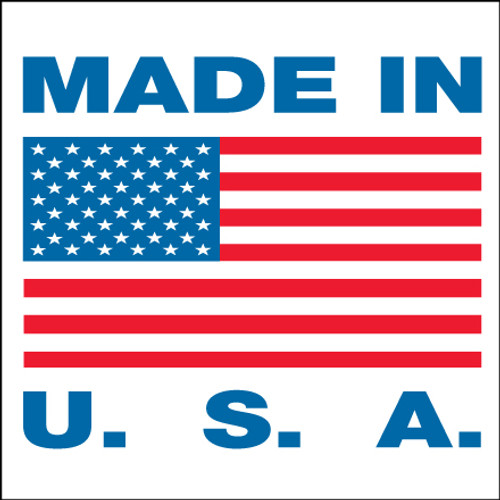 5/8 x 5/8" - "Made in U.S.A." Labels (Roll of 500)