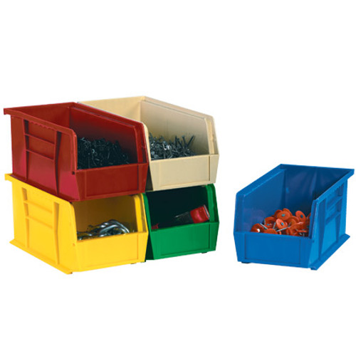 18 x 16 1/2 x 11" Plastic Stack & Hang Bin Boxes (Case of 3)