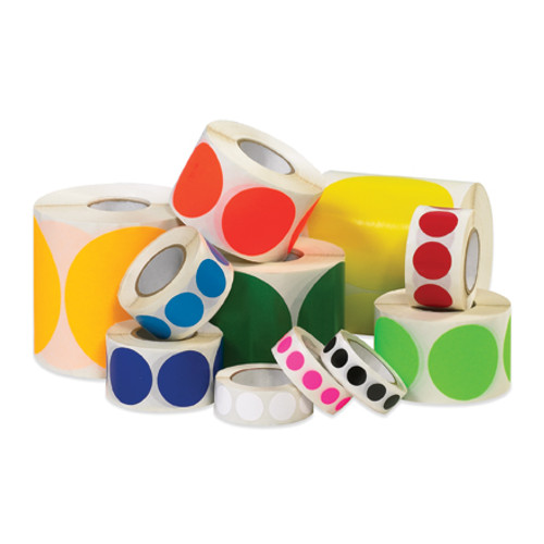 3/4" Circles - Removable Labels (Roll of 500)