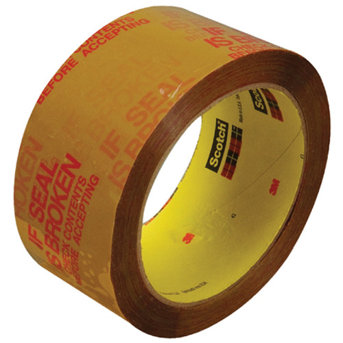 2" x 55 yds. Tan  3M 3732 Pre-Printed Carton Sealing Tape (Case of 36)