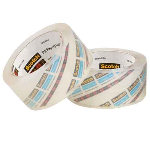 2" x 55 yds. Crystal Clear Scotch Heavy-Duty Shipping Packaging Tape 3850 (Case of 12)