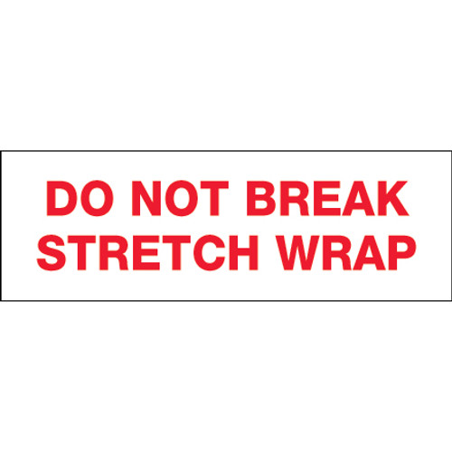 2" x 55 yds. - "Do Not Break Stretch Wrap"  Tape Logic Messaged Carton Sealing Tape (Case of 18)