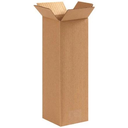 4 x 4 x 12" Tall Corrugated Boxes (Bundle of 25)
