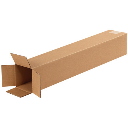 4 x 4 x 24" Tall Corrugated Boxes (Bundle of 25)