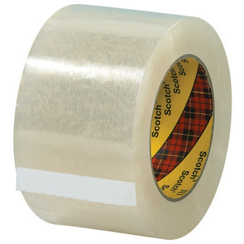 3" x 55 yds. Clear Scotch Box Sealing Tape 313 (Case of 24)