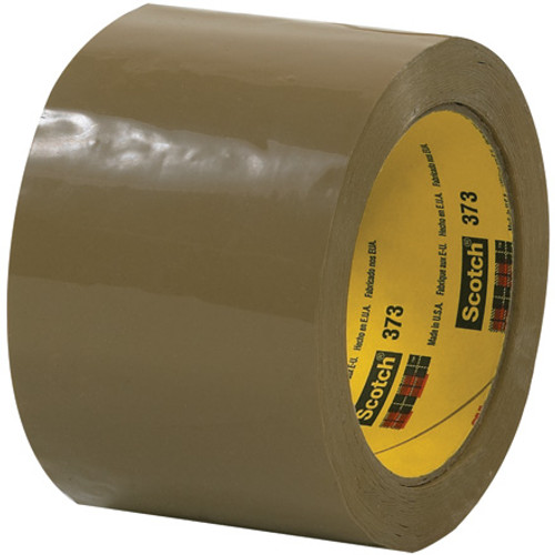 3" x 110 yds. Tan  Scotch Box Sealing Tape 373 (Case of 6)