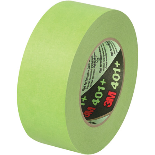 2" x 60 yds. 3M High Performance Green Masking Tape 401+ (Case of 12)