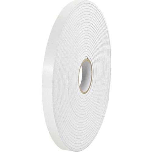 1/2" x 36 yds. (1/16" White) Tape Logic Removable Double Sided Foam Tape (Case of 24)