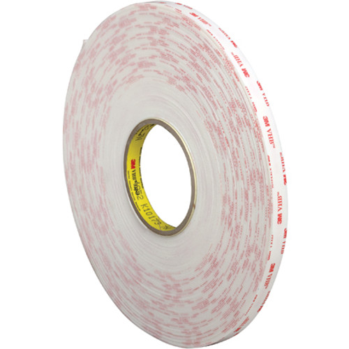 1/2" x 5 yds. White 3M 4952 VHB Tape