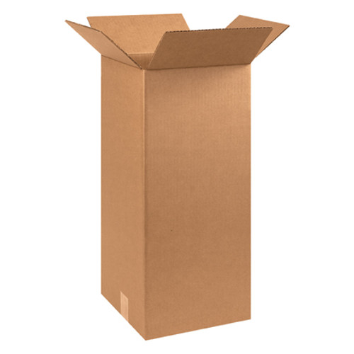 10 x 10 x 24" Tall Corrugated Boxes (Bundle of 25)