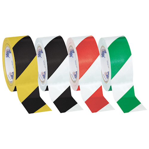 2" x 36 yds. Tape Logic Striped Vinyl Safety Tape (Case of 24) 2" x 36 yds. Tape Logic Striped Vinyl Safety Tape (Case of 24)