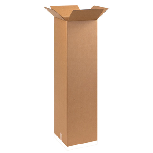 10 x 10 x 38" Tall Corrugated Boxes (Bundle of 25)