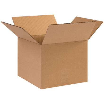 10"L x 10"W x 8"H Corrugated Box, 25-Pack