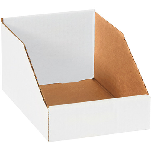 6 x 9 x 4 1/2" White Bin Boxes (Bundle of 25)