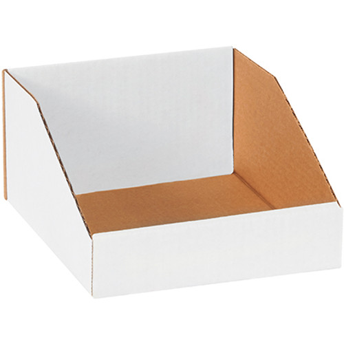 8 x 9 x 4 1/2" White Bin Boxes (Bundle of 50)