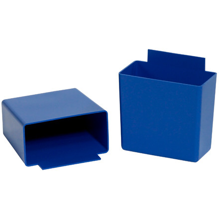 3 1/4 x 1 3/4 x 3 Blue Shelf Bin Cups (Case of 48)