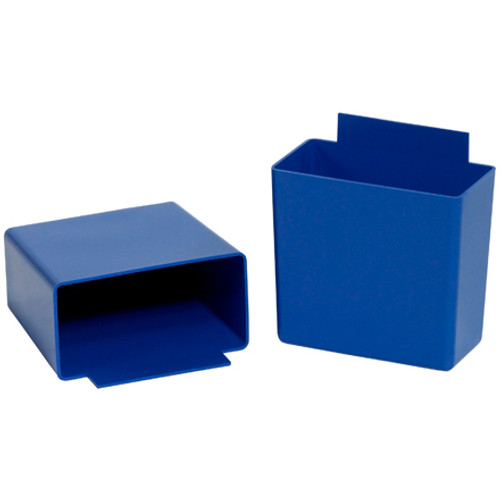 5 1/8 x 2 3/4 x 3" Blue Shelf Bin Cups (Case of 48)