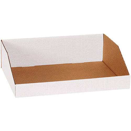 16 x 12 x 4 1/2" White Bin Boxes (Bundle of 50)