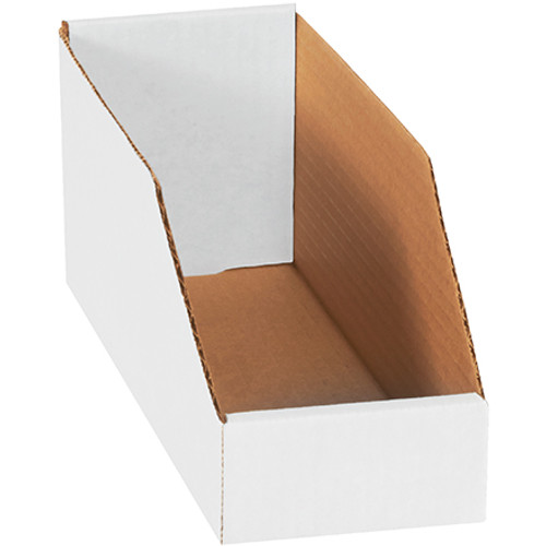 4 x 12 x 4 1/2" White Bin Boxes (Bundle of 50)