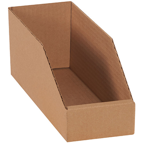 4 x 12 x 4 1/2" Kraft Bin Boxes (Bundle of 50)