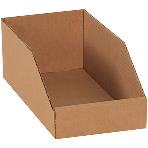 6 x 12 x 4 1/2" Kraft Bin Boxes (Bundle of 50)