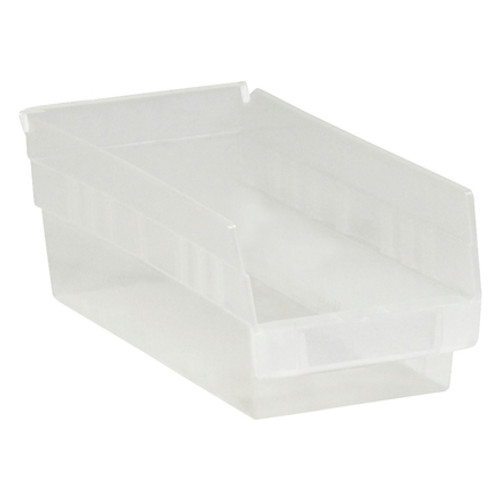 11 5/8 x 6 5/8 x 4" Clear Plastic Shelf Bin Boxes (Case of 30)